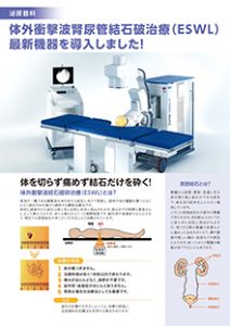 体外衝撃波腎尿管結石破治療（ESWL）